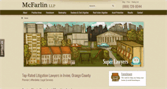 Desktop Screenshot of mcfarlinlaw.com